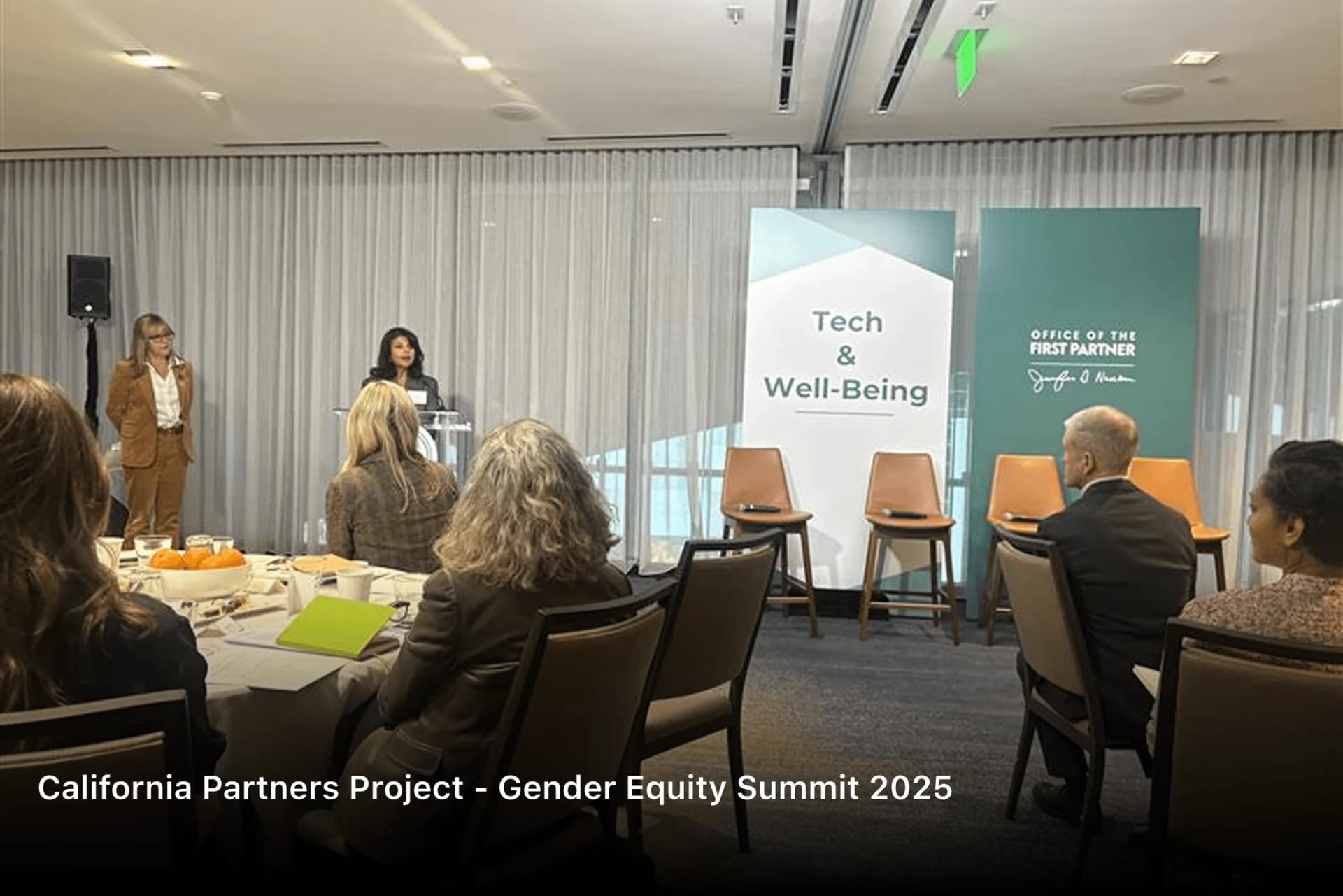 Tech and Well-Being session at the California Partners Project Gender Equity Summit 2025