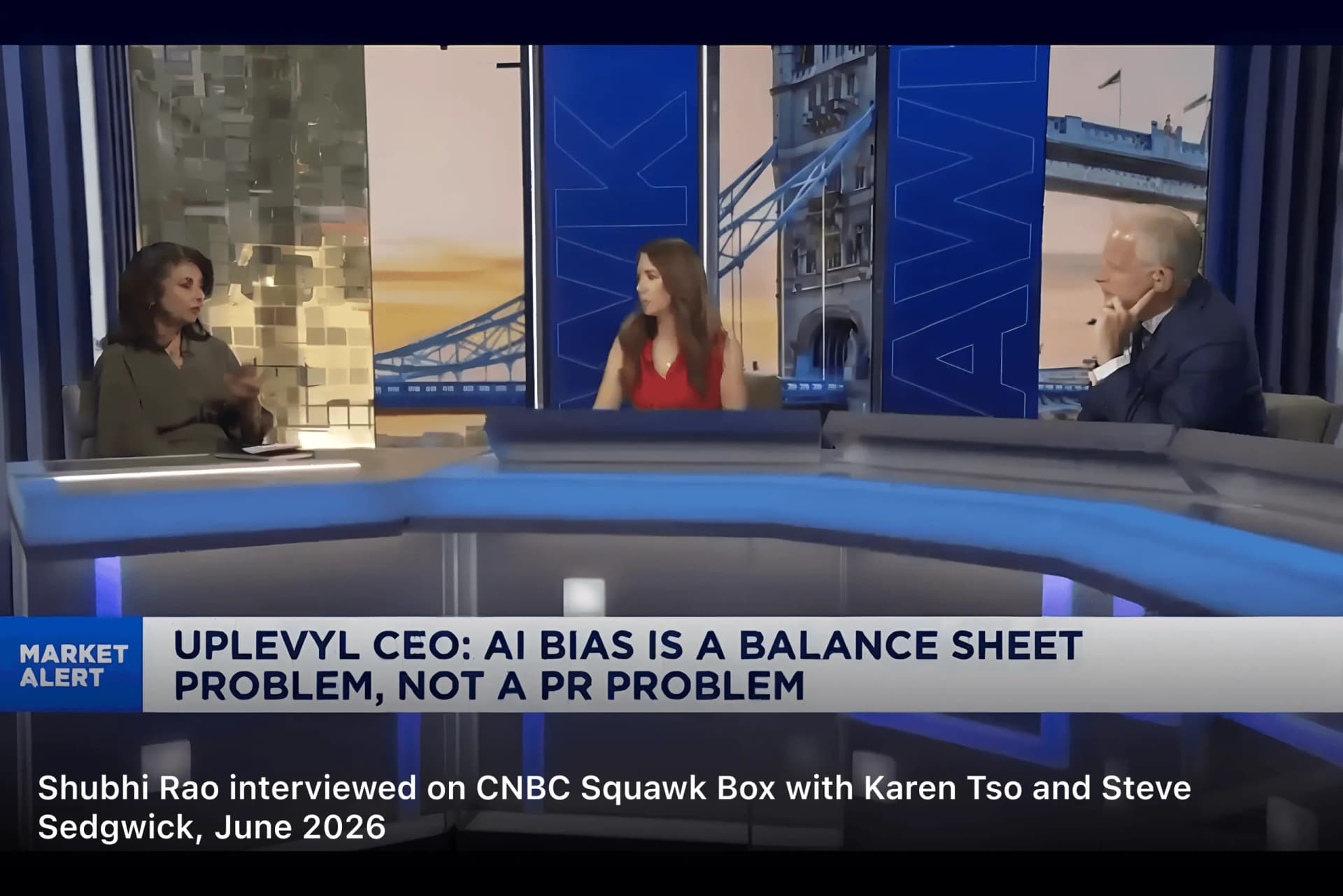 Shubhi Rao interviewed on CNBC Squawk Box with Karen Tso and Steve Sedgwick, June 2026